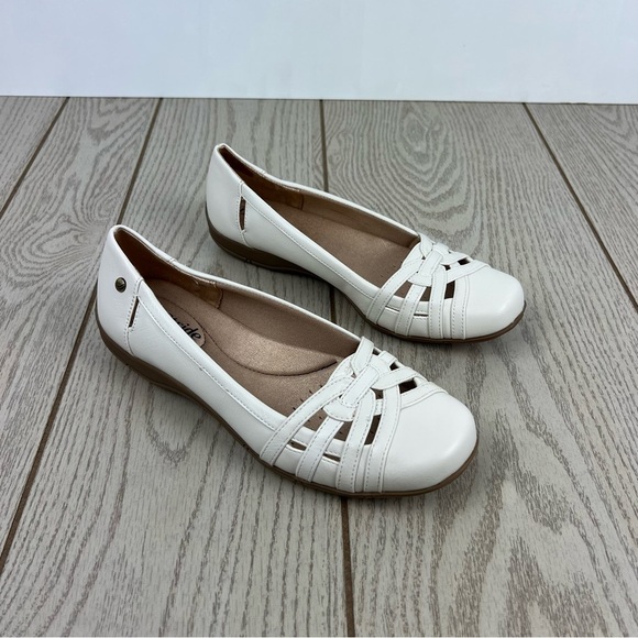 LifeStride Women's Diverse Woven Vamp Slip-on Flats 8W White Sand $65 - Picture 1 of 8